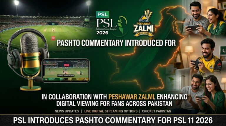 PSL introduces first-ever Pashto commentary in collaboration with Peshawar Zalmi during the cricket season PSL 11