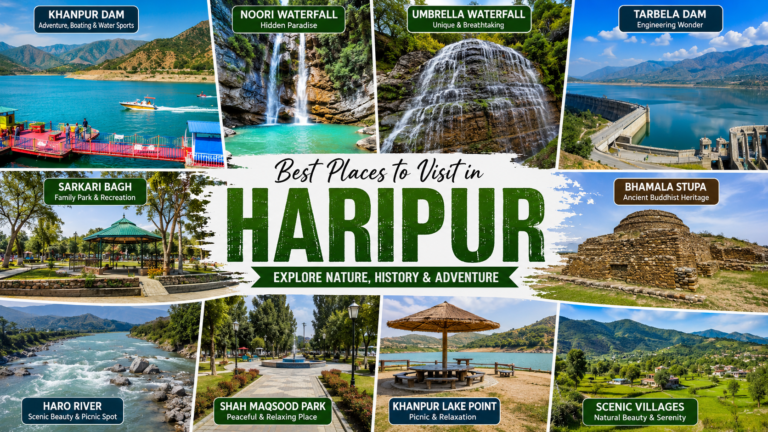 Best places to visit in Haripur with KPK tourism waterfalls and parks