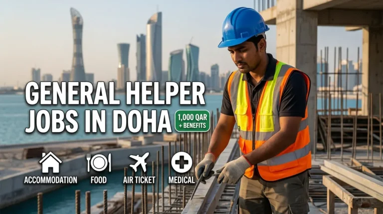 General Helper Jobs in Doha Qatar 2026 with accommodation and benefits