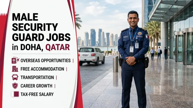 Male security guard jobs in Doha Qatar