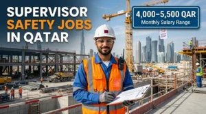 Supervisor Safety jobs in Qatar with salary of 4000 to 5500 QAR