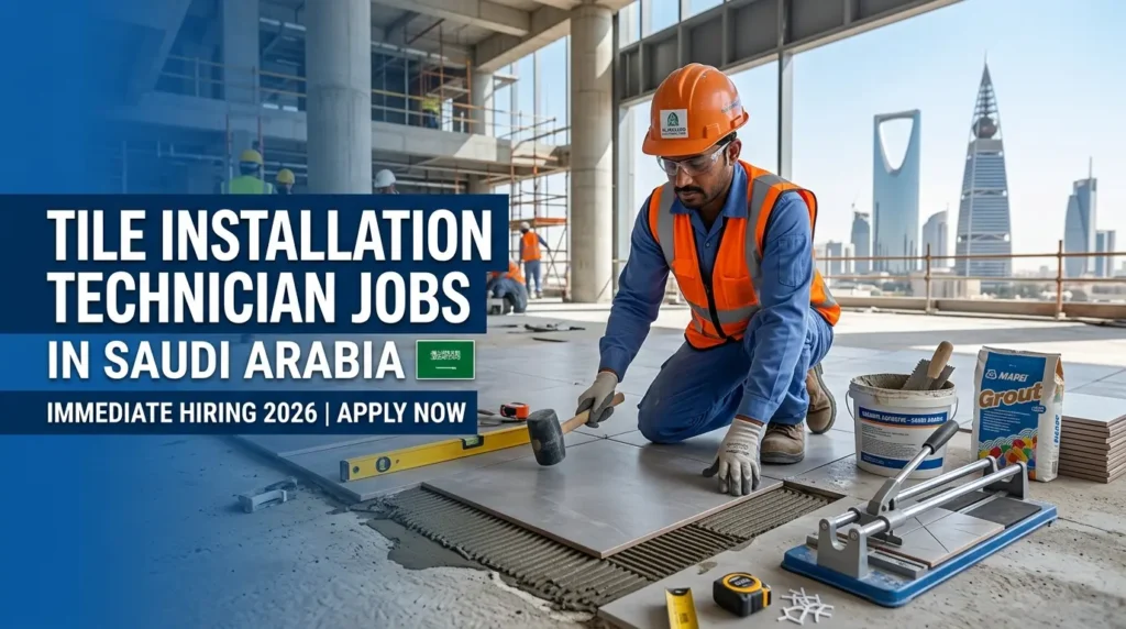 Tile Installation Technician Jobs in Saudi Arabia for skilled workers