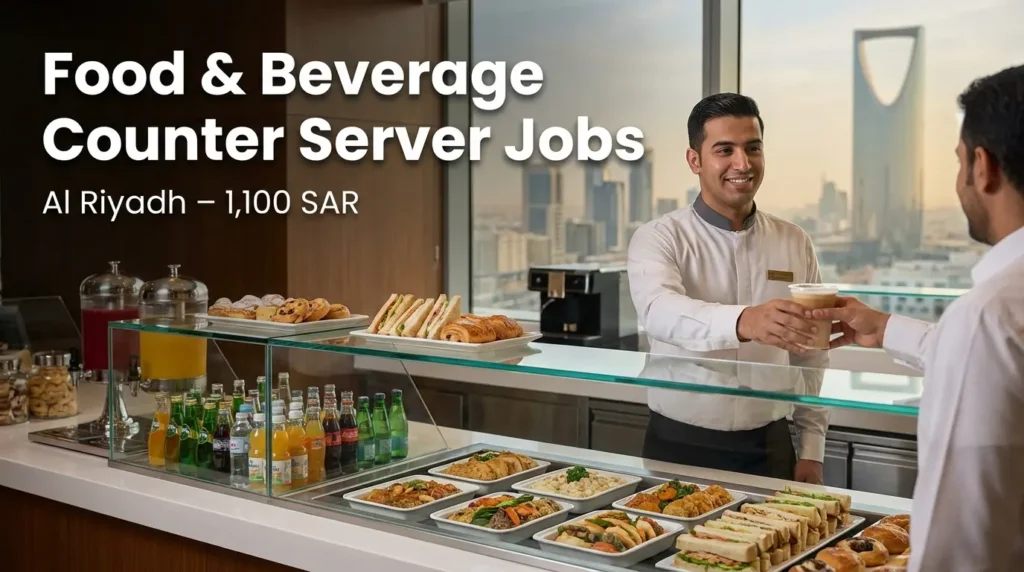Food and Beverage Counter Server Jobs in Al Riyadh Saudi Arabia