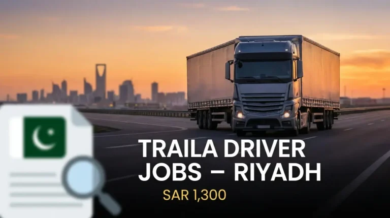 Satti Overseas Employment Services Traila Driver Jobs in Riyadh Saudi Arabia