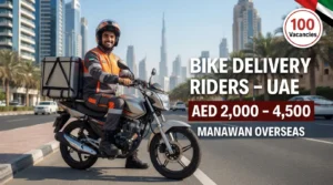 Bike Delivery Riders Jobs in UAE – Manawan Overseas Employment Promoter