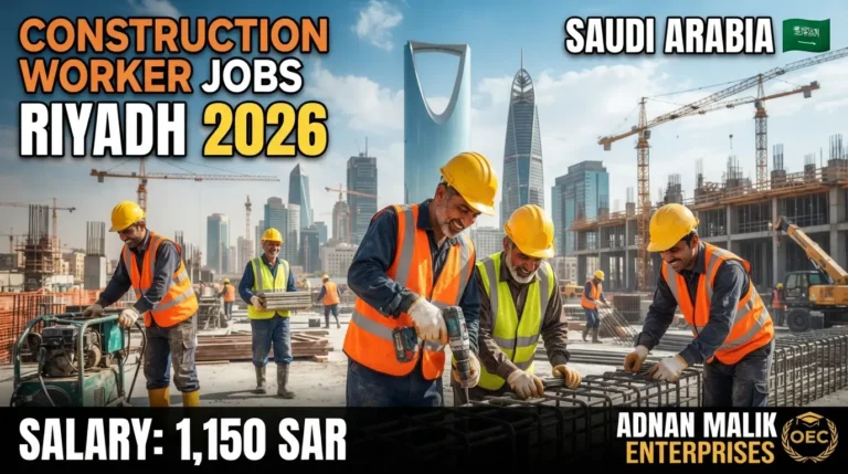 Construction Worker Jobs in Riyadh 2026 – Adnan Malik Enterprises